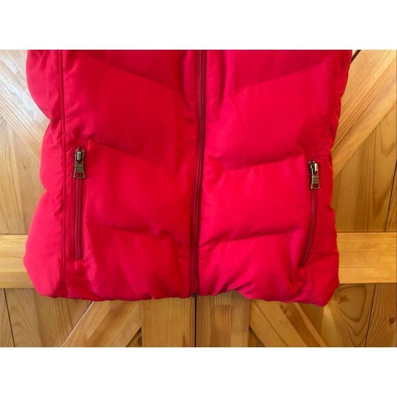 VINTAGE Banana Republic Women's Red Puffer Vest READ Size Medium (5652) - Picture 3 of 6